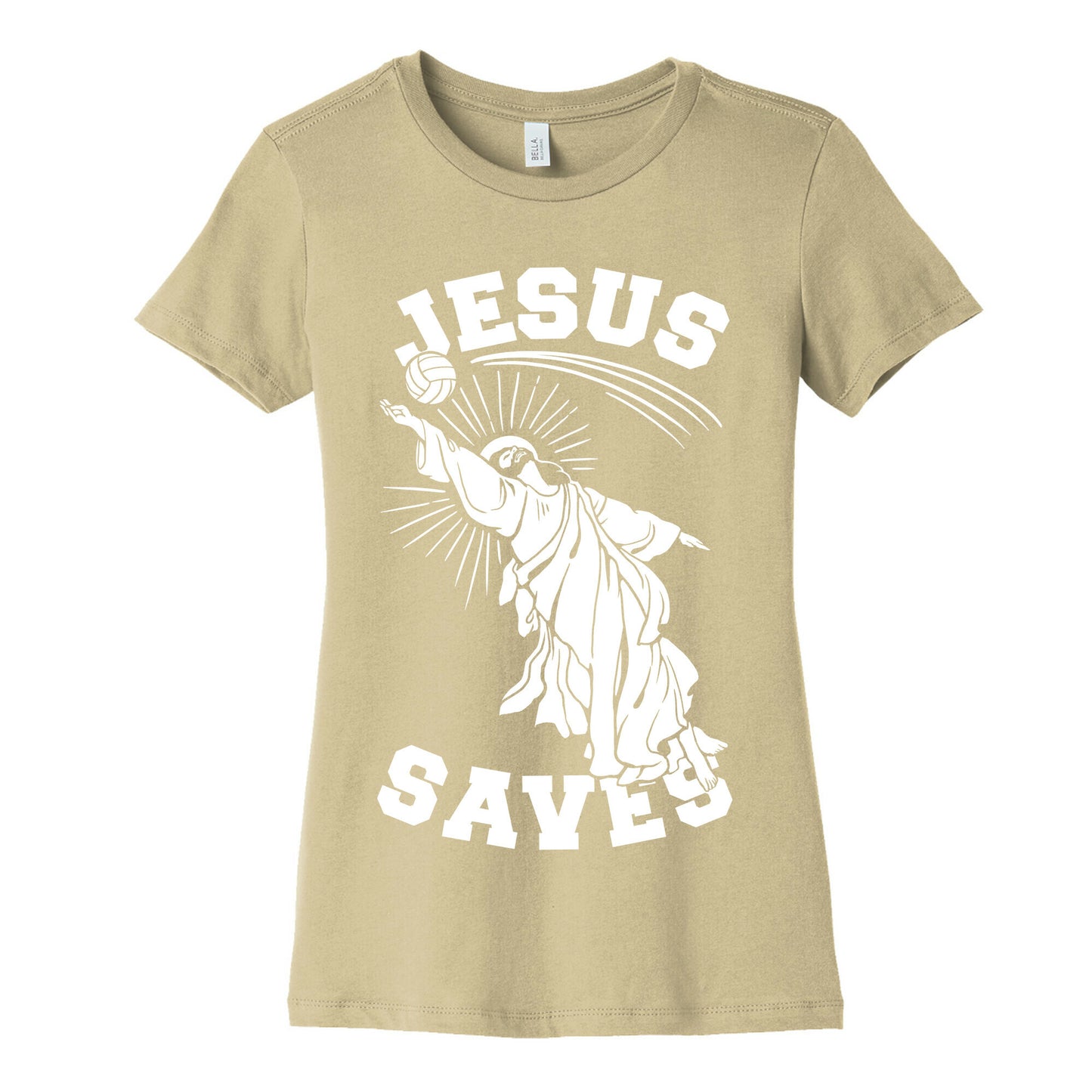 Jesus Saves (Volleyball) Women's Cotton Tee