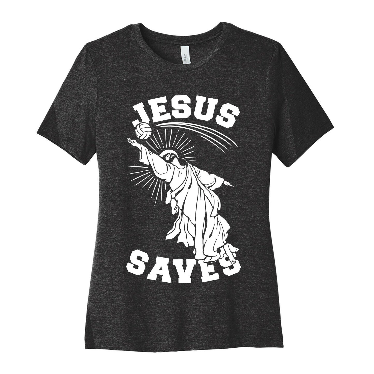 Jesus Saves (Volleyball) Women's Cotton Tee