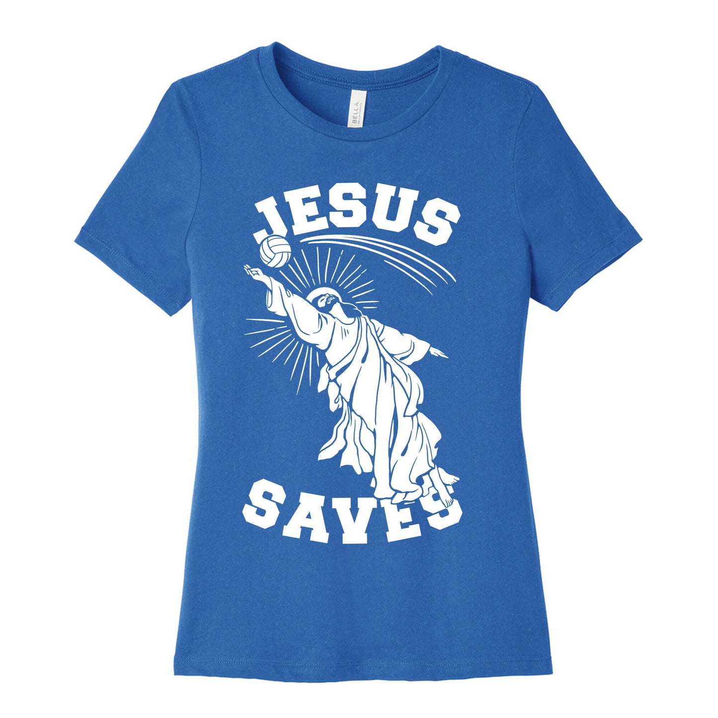 Jesus Saves (Volleyball) Women's Cotton Tee