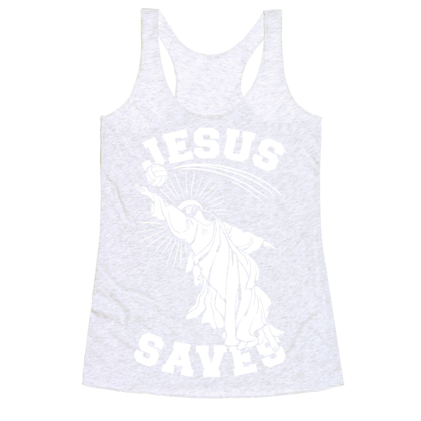 Jesus Saves (Volleyball) Racerback Tank