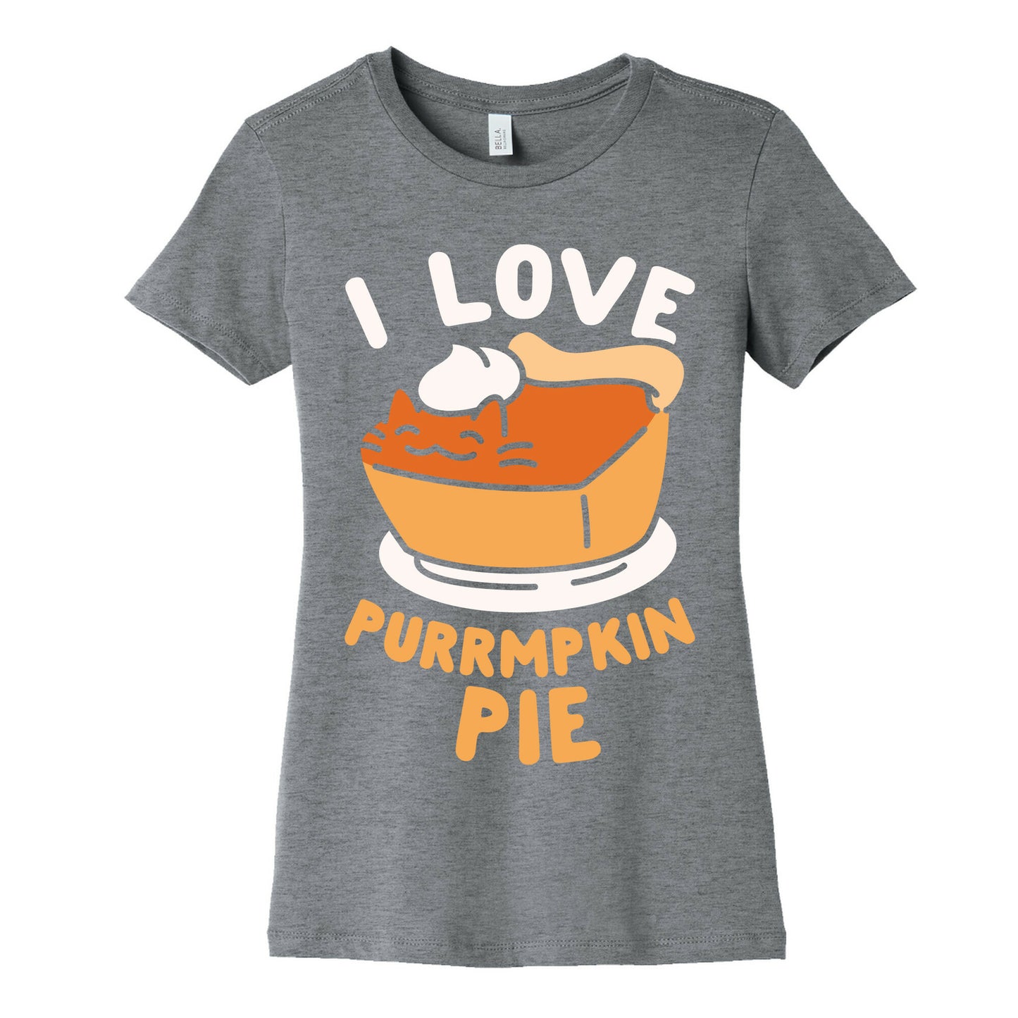 I Love Purrmpkin Pie Women's Cotton Tee