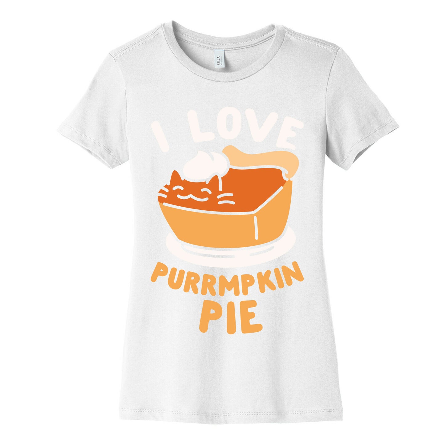 I Love Purrmpkin Pie Women's Cotton Tee