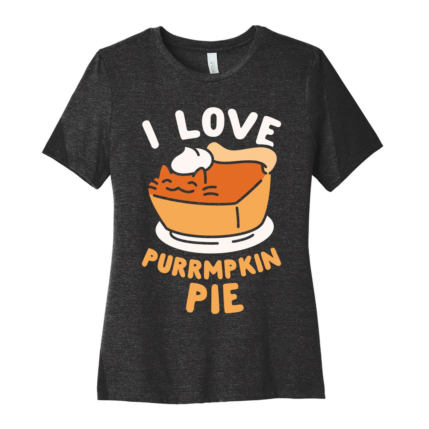 I Love Purrmpkin Pie Women's Cotton Tee