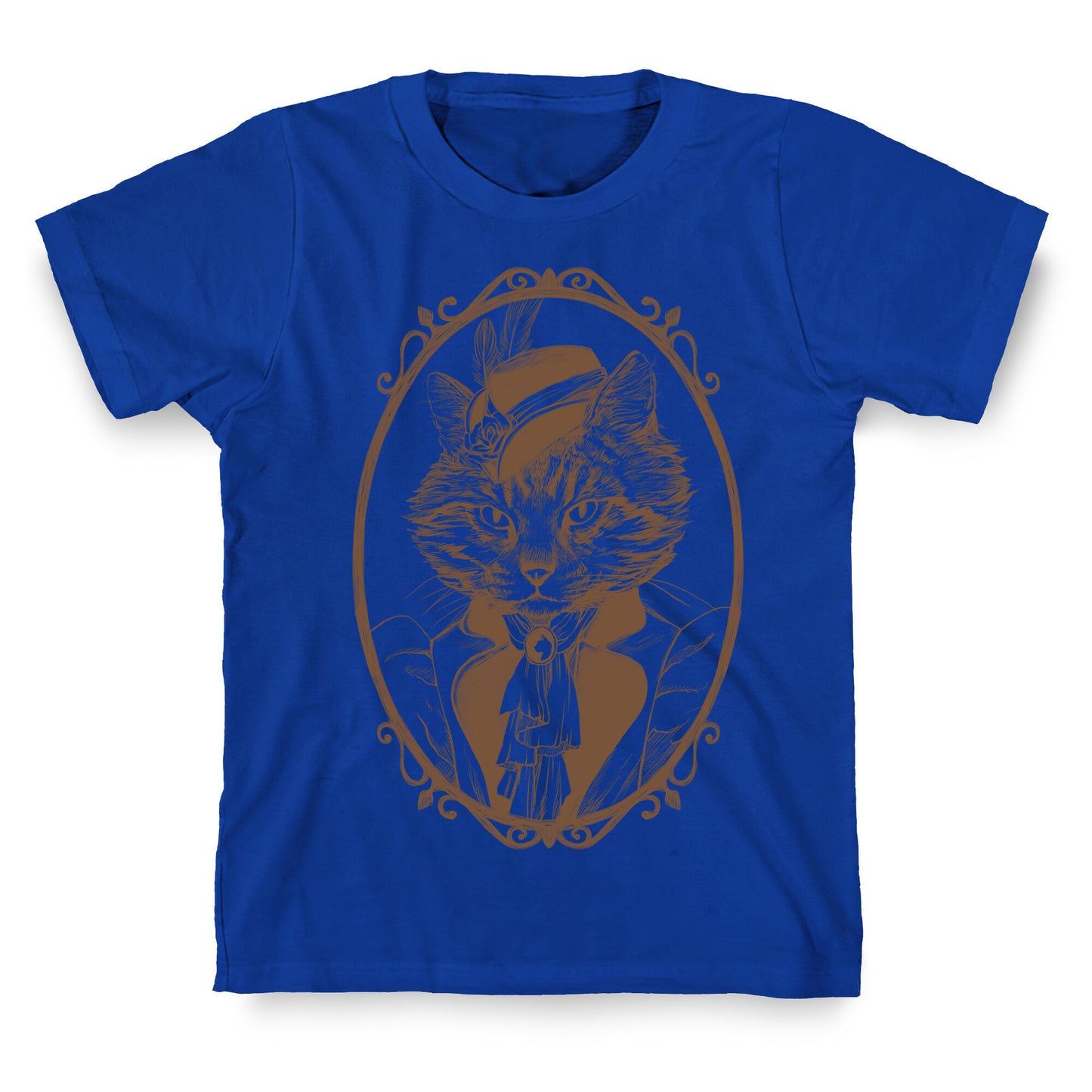 Victorian Portrait of Cat Lady T-Shirt