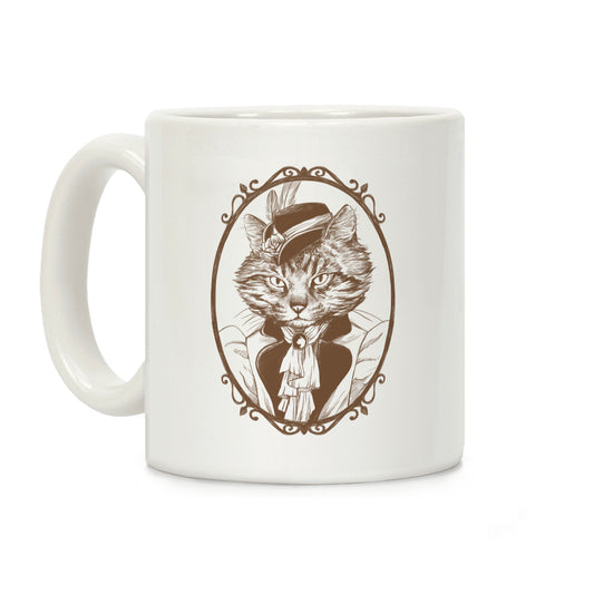 Victorian Portrait of Cat Lady Coffee Mug