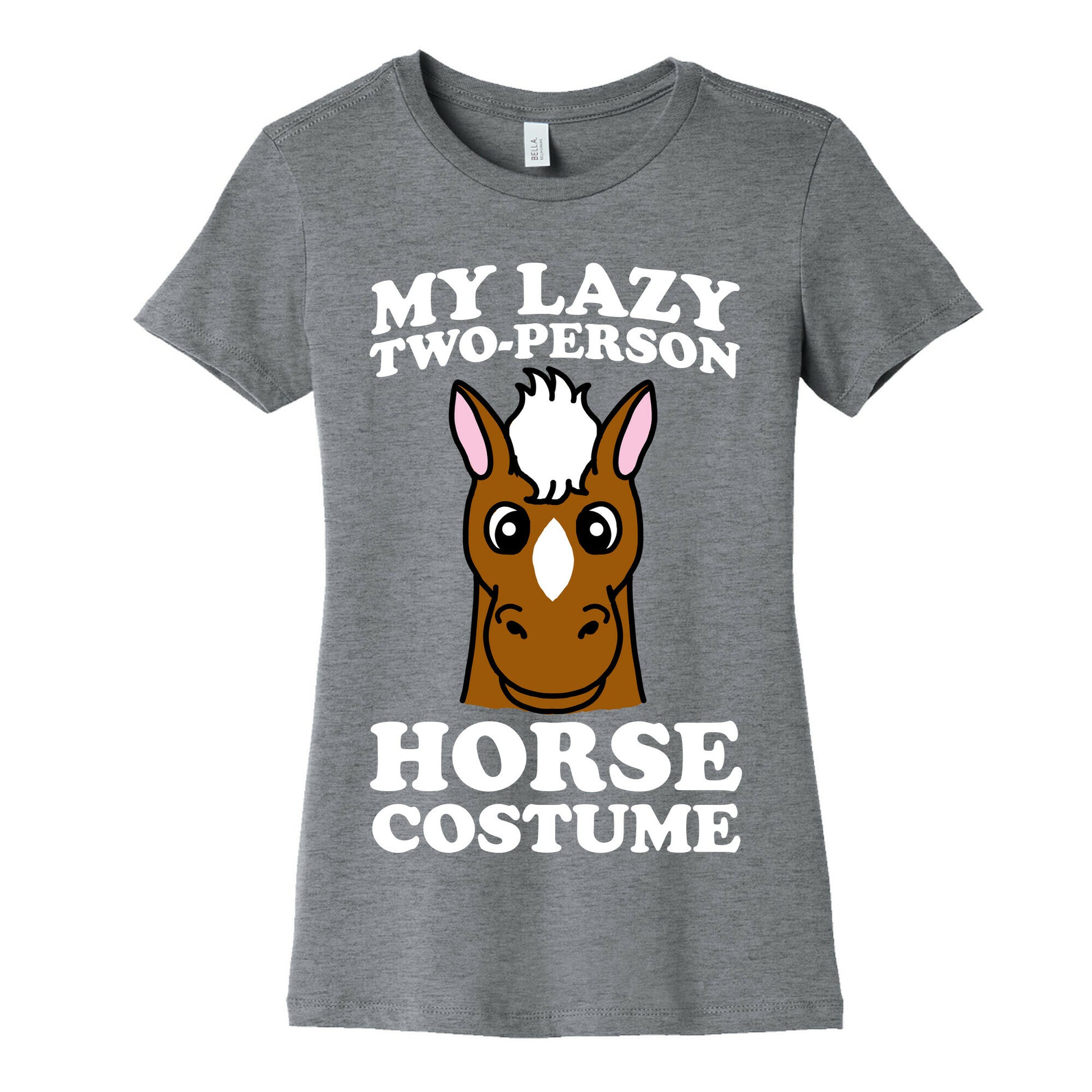 My Lazy Two-Person Horse Costume (head) Women's Cotton Tee