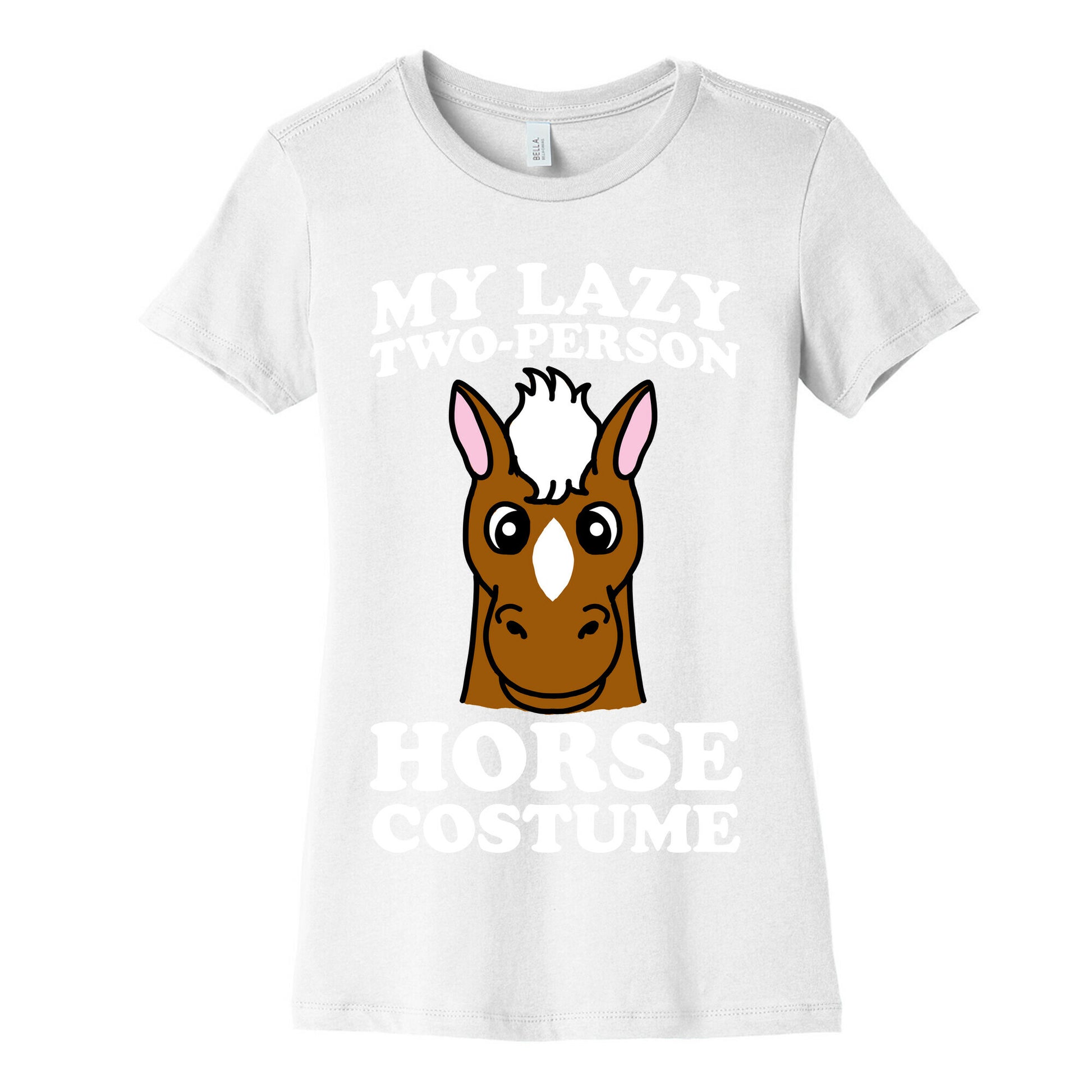 My Lazy Two-Person Horse Costume (head) Women's Cotton Tee