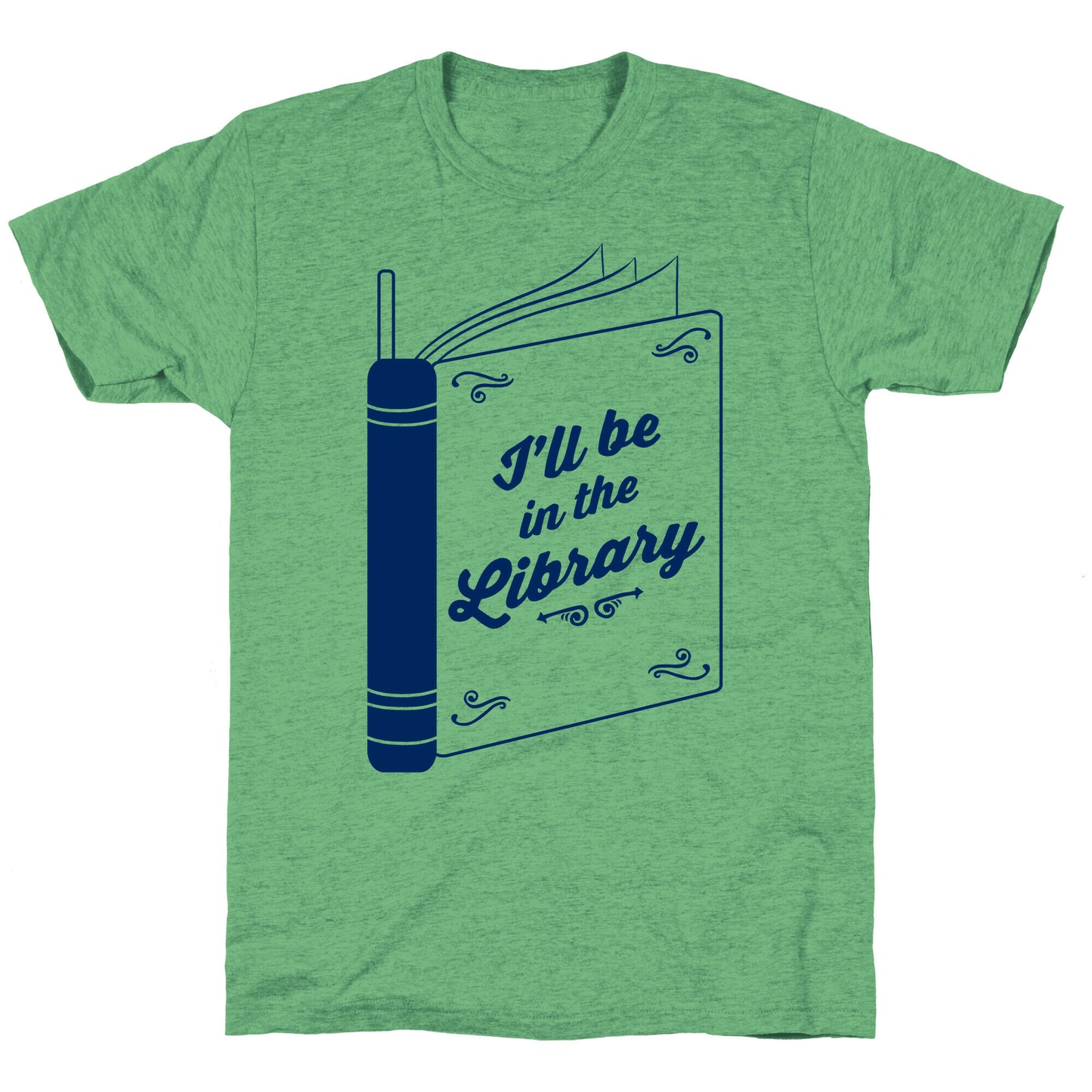 I'll Be In The Library Unisex Triblend Tee