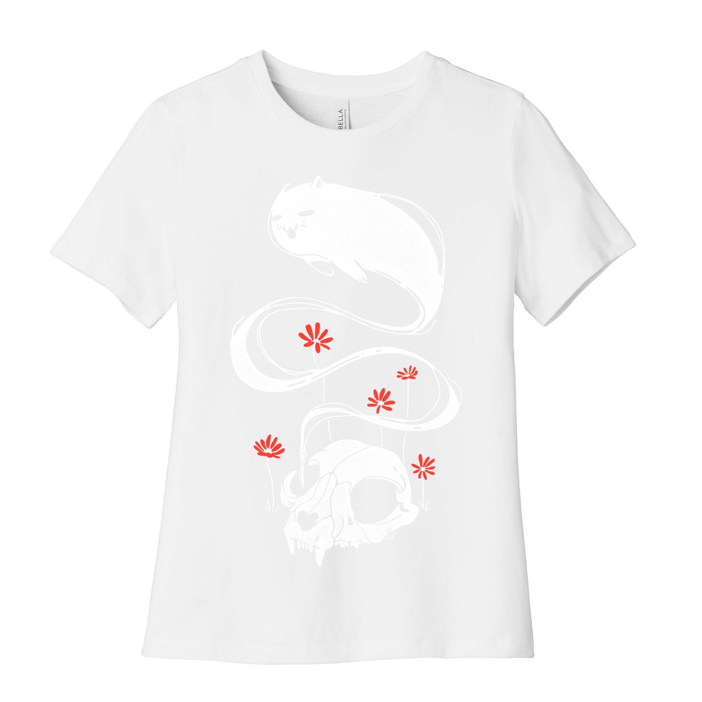 Cat Ghost Women's Cotton Tee