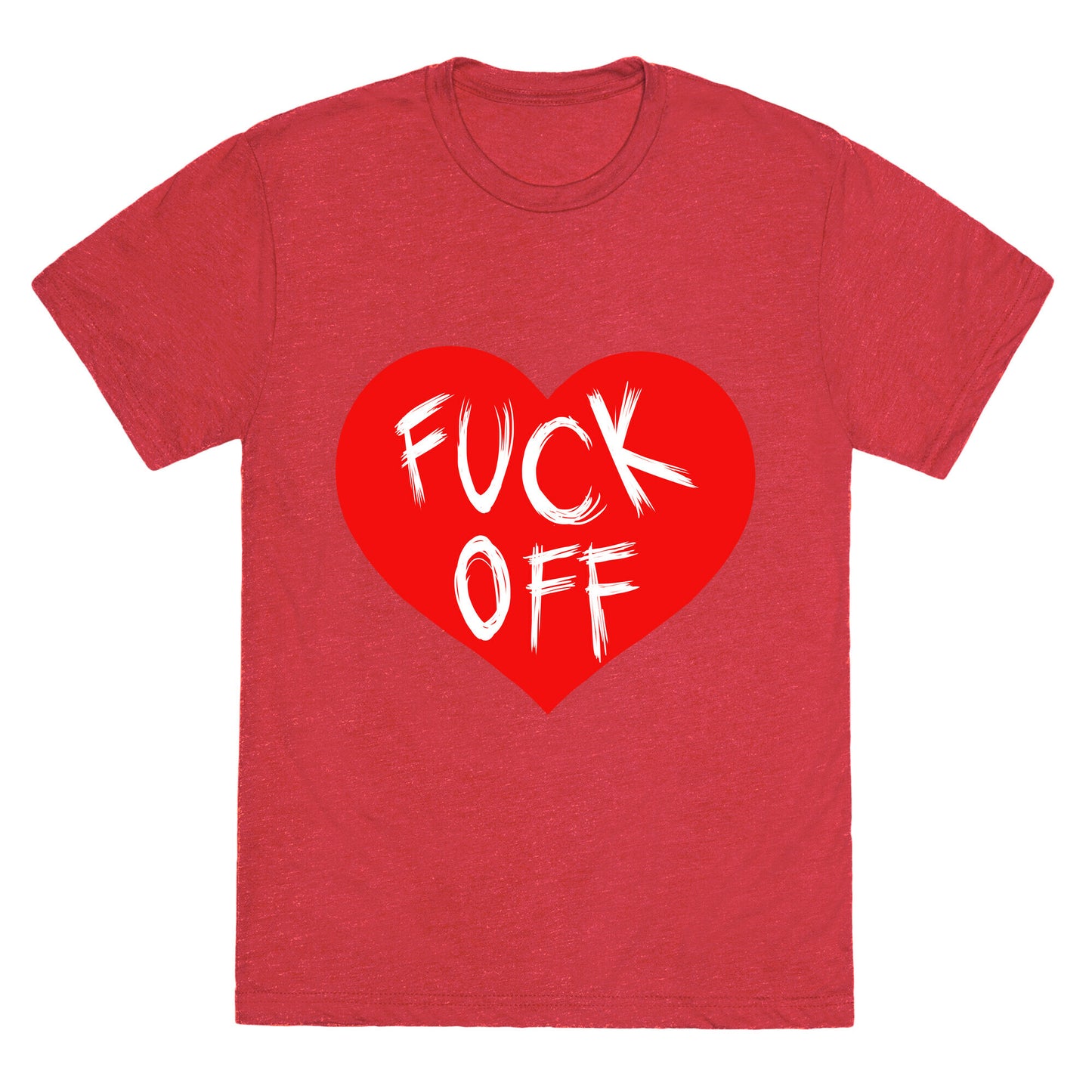 Fuck Off- Heart (Dark Tank) Unisex Triblend Tee