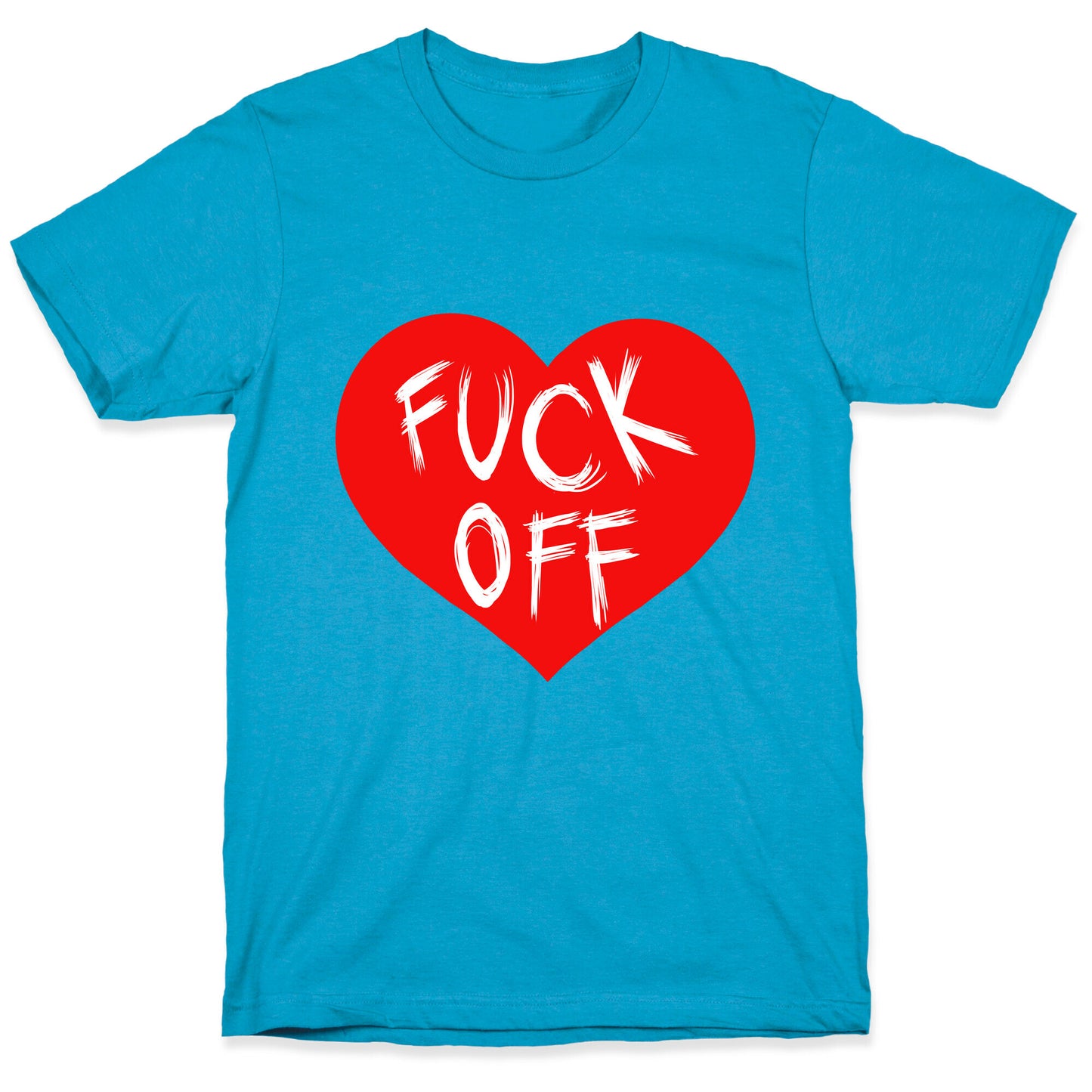 Fuck Off- Heart (Dark Tank) Unisex Triblend Tee