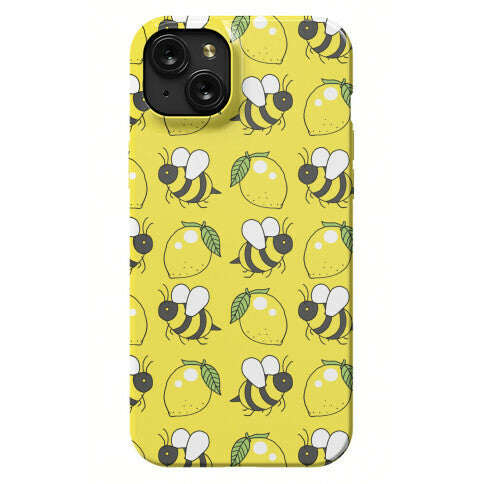Lemon and Bee Phone Case