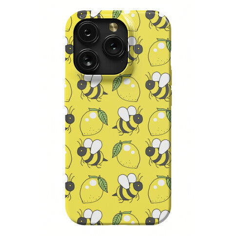 Lemon and Bee Phone Case