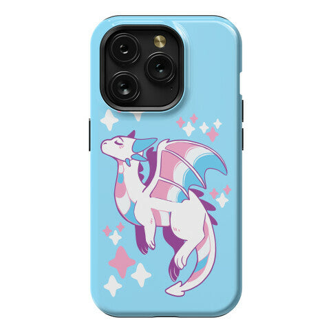 Trans Pride Dragon Phone Case