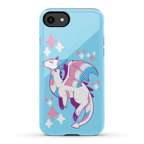 Trans Pride Dragon Phone Case