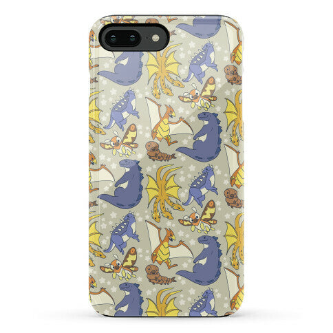Godzilla and Friends Pattern Phone Case