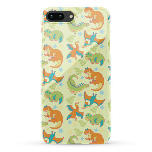 Funky Dinosaur Friends Pattern Phone Case