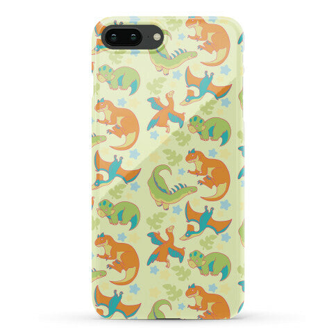Funky Dinosaur Friends Pattern Phone Case