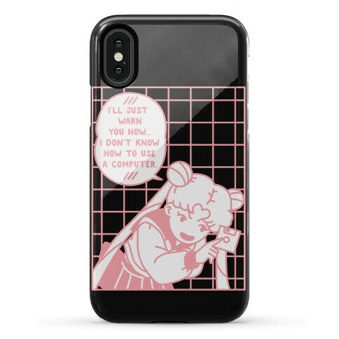 I Don't Know How To Use A Computer Sailor Moon Phone Case