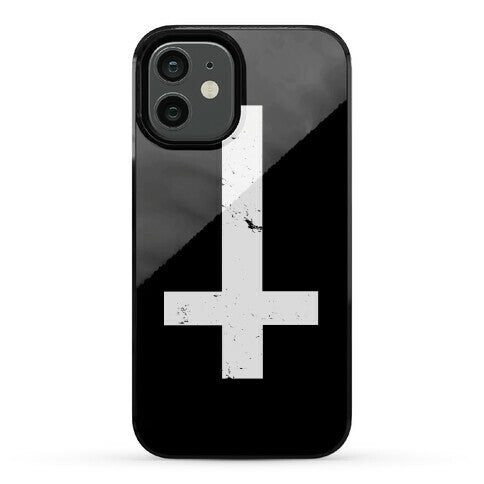 Upside Down Cross Phone Case