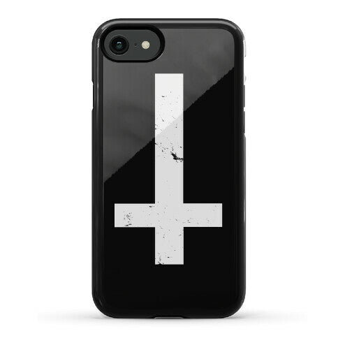 Upside Down Cross Phone Case