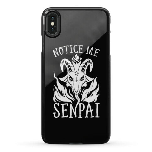 Notice Me Senpai! (Baphomet) Phone Case