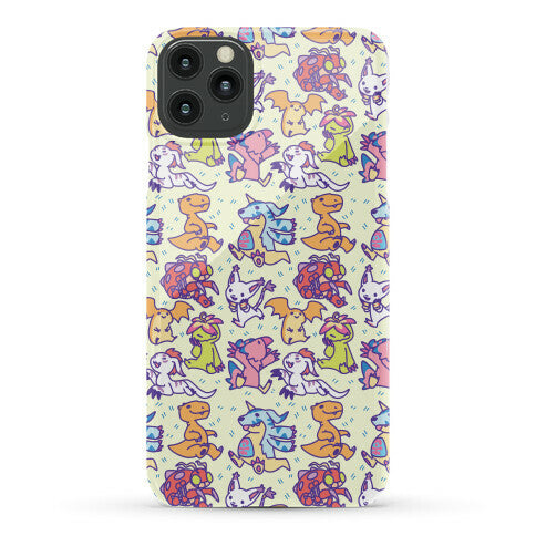 Digital Monsters Pattern Phone Case
