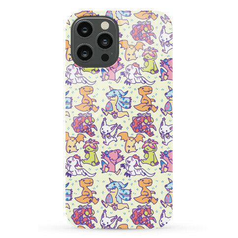 Digital Monsters Pattern Phone Case