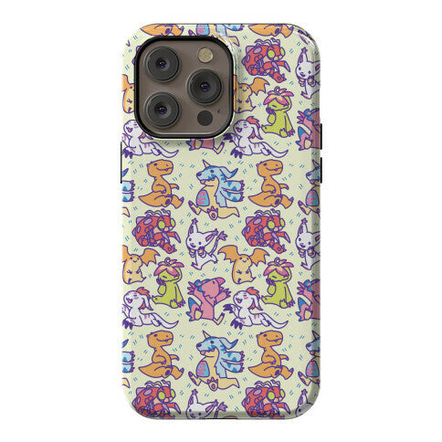 Digital Monsters Pattern Phone Case