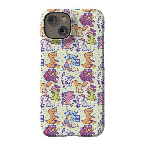 Digital Monsters Pattern Phone Case