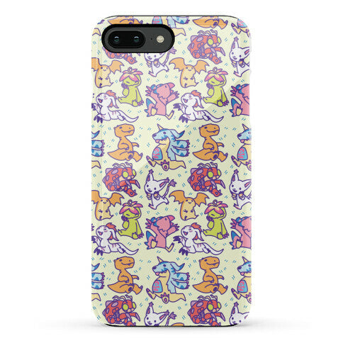 Digital Monsters Pattern Phone Case