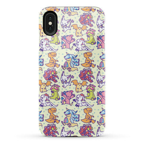 Digital Monsters Pattern Phone Case