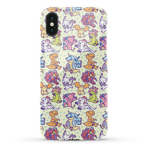 Digital Monsters Pattern Phone Case