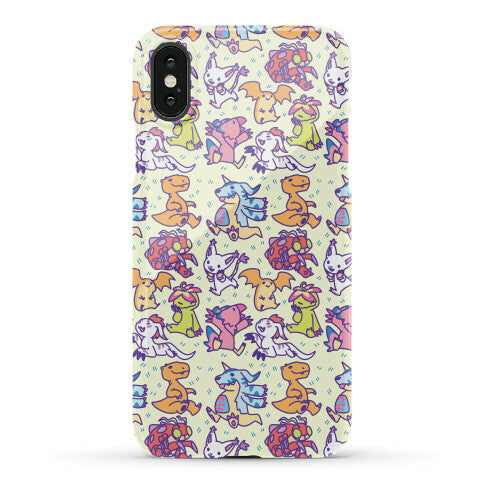 Digital Monsters Pattern Phone Case