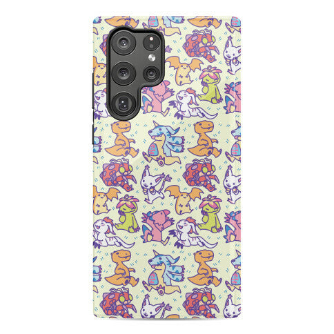 Digital Monsters Pattern Phone Case