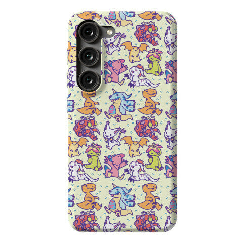 Digital Monsters Pattern Phone Case