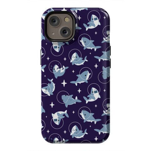 Space Shark Pattern Phone Case
