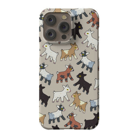 Baby Goats On Baby Goats Pattern Phone Case