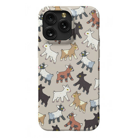 Baby Goats On Baby Goats Pattern Phone Case