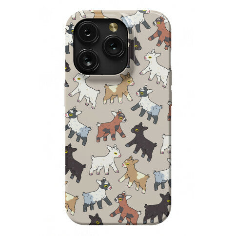 Baby Goats On Baby Goats Pattern Phone Case