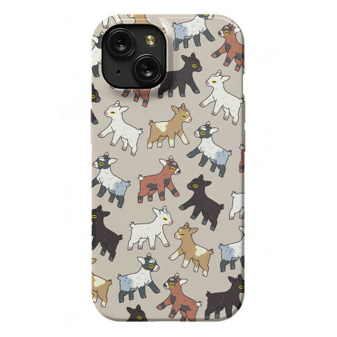 Baby Goats On Baby Goats Pattern Phone Case