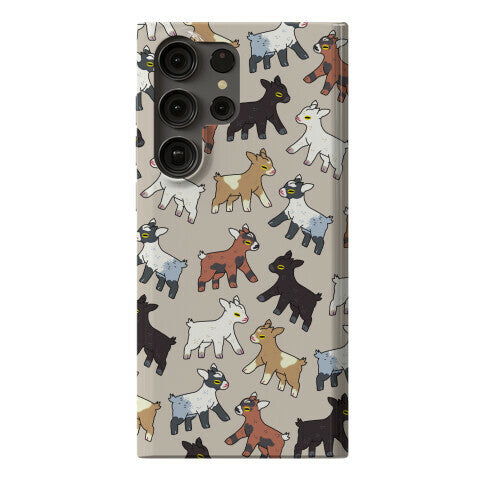 Baby Goats On Baby Goats Pattern Phone Case