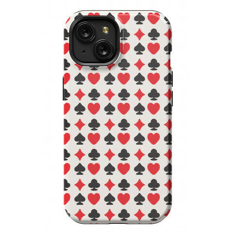 Card Deck Symbols Pattern Phone Case