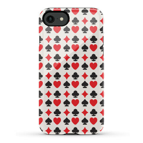Card Deck Symbols Pattern Phone Case