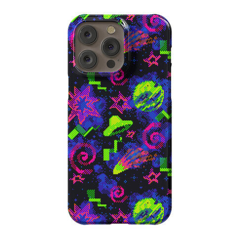 Faux Retro Arcade Carpet Pattern Phone Case