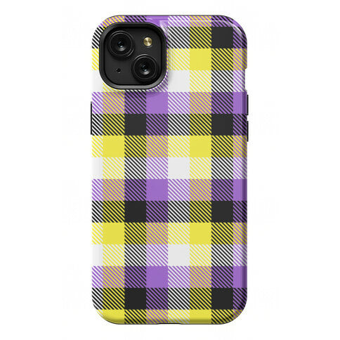 Nonbinary Pride Flag Plaid Phone Case