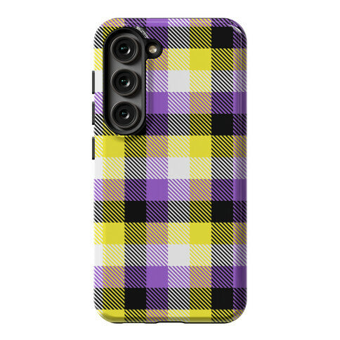 Nonbinary Pride Flag Plaid Phone Case