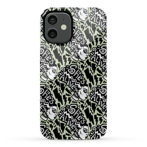 She's Alive Bride of Frankenstein Parody Phone Case