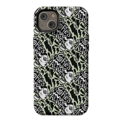 She's Alive Bride of Frankenstein Parody Phone Case