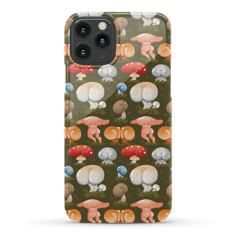 Butt Mushroom Pattern Phone Case